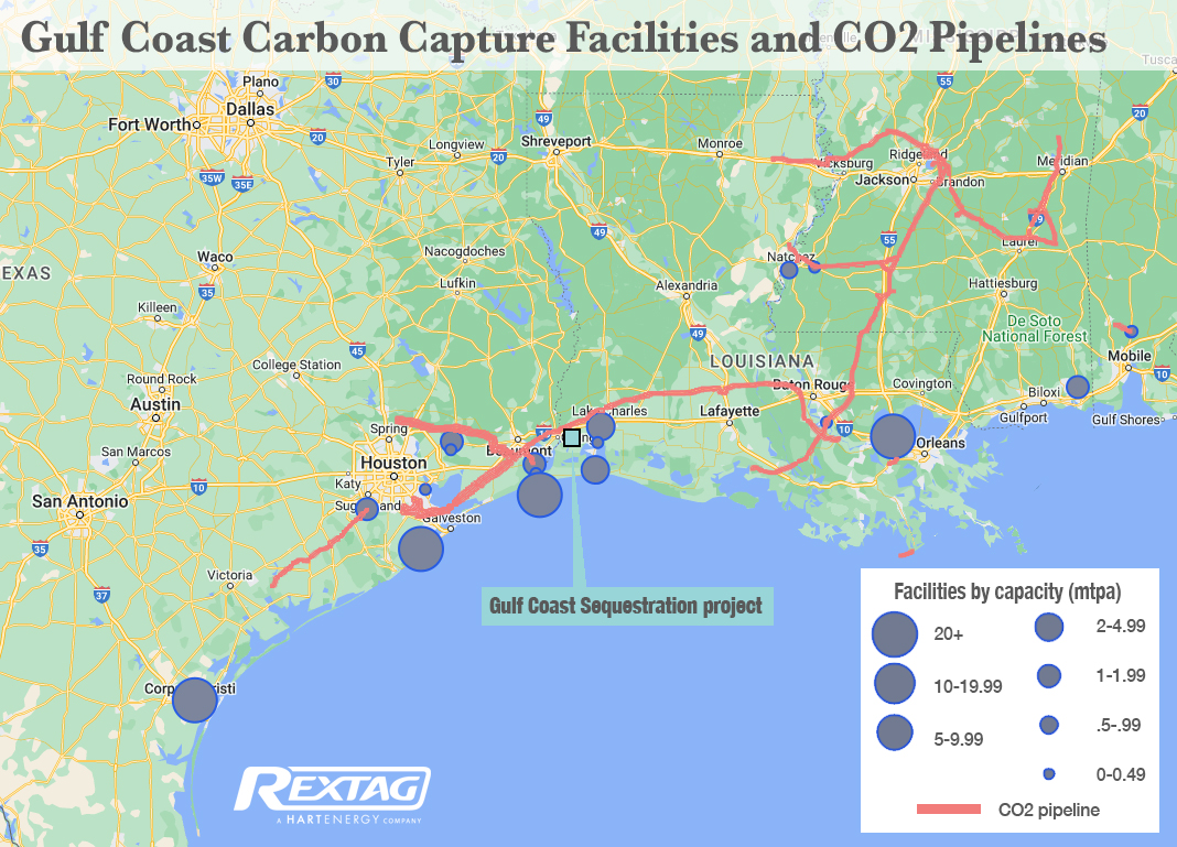 CO2 Pipes CCS Map CCS Project Paves Way To Gulf Coast Carbon Leadership%2C LSU Study Says 